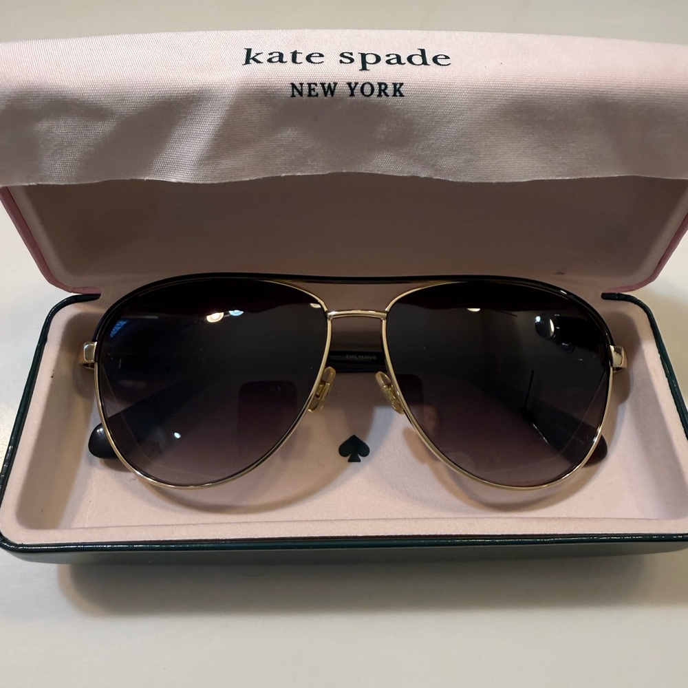Kate Spade Gold Frame Sunglasses